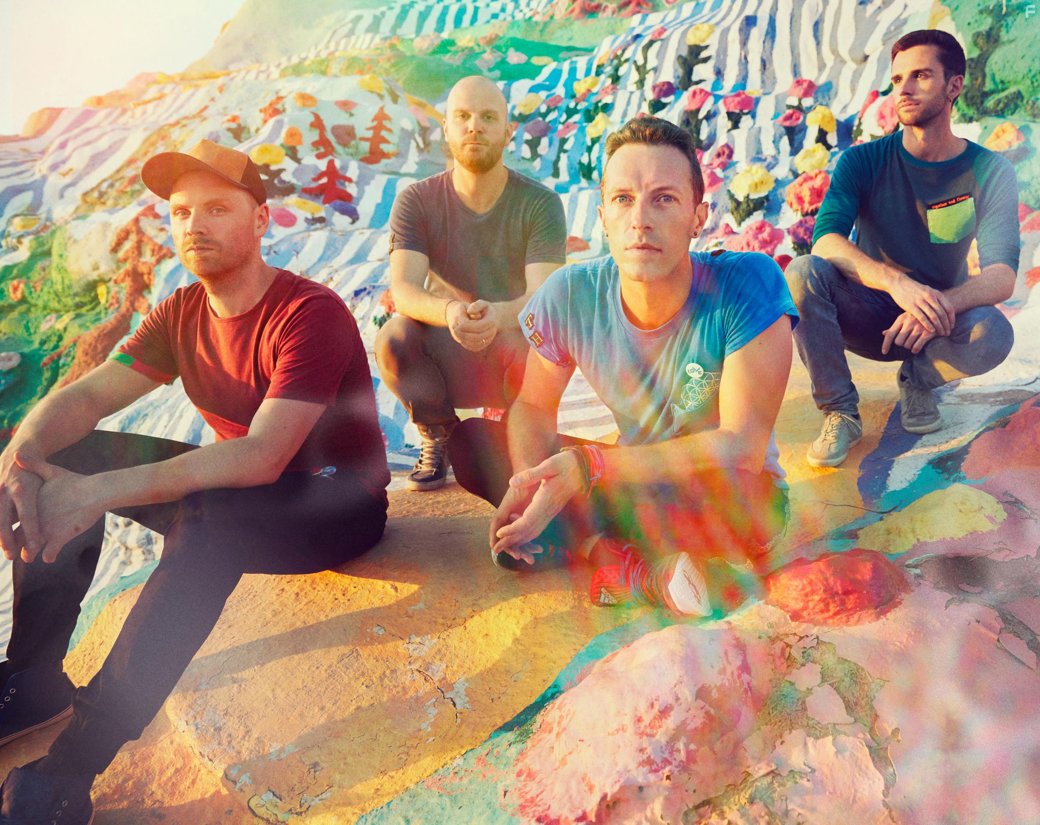 Chris Martin, Guy Berryman, Jon Buckland, and Will Champion in Coldplay: A Head Full of Dreams (2018)
