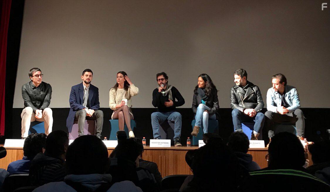 Andrs Almeida, Miguel Rodarte, Luis Gerardo Mndez, Montserrat Maraon, Cassandra Ciangherotti, and Julio Chavezmontes at an event for Tiempo compartido (2018)