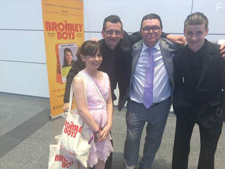 Jamie Foreman, Dean Dobson-Cheney, and Louise Dobson-Cheney at an event for The Bromley Boys (2018)