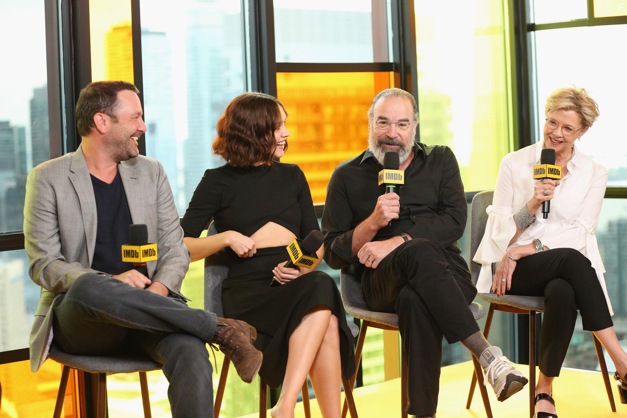Annette Bening, Mandy Patinkin, Dan Fogelman, and Olivia Cooke at an event for Life Itself (2018)