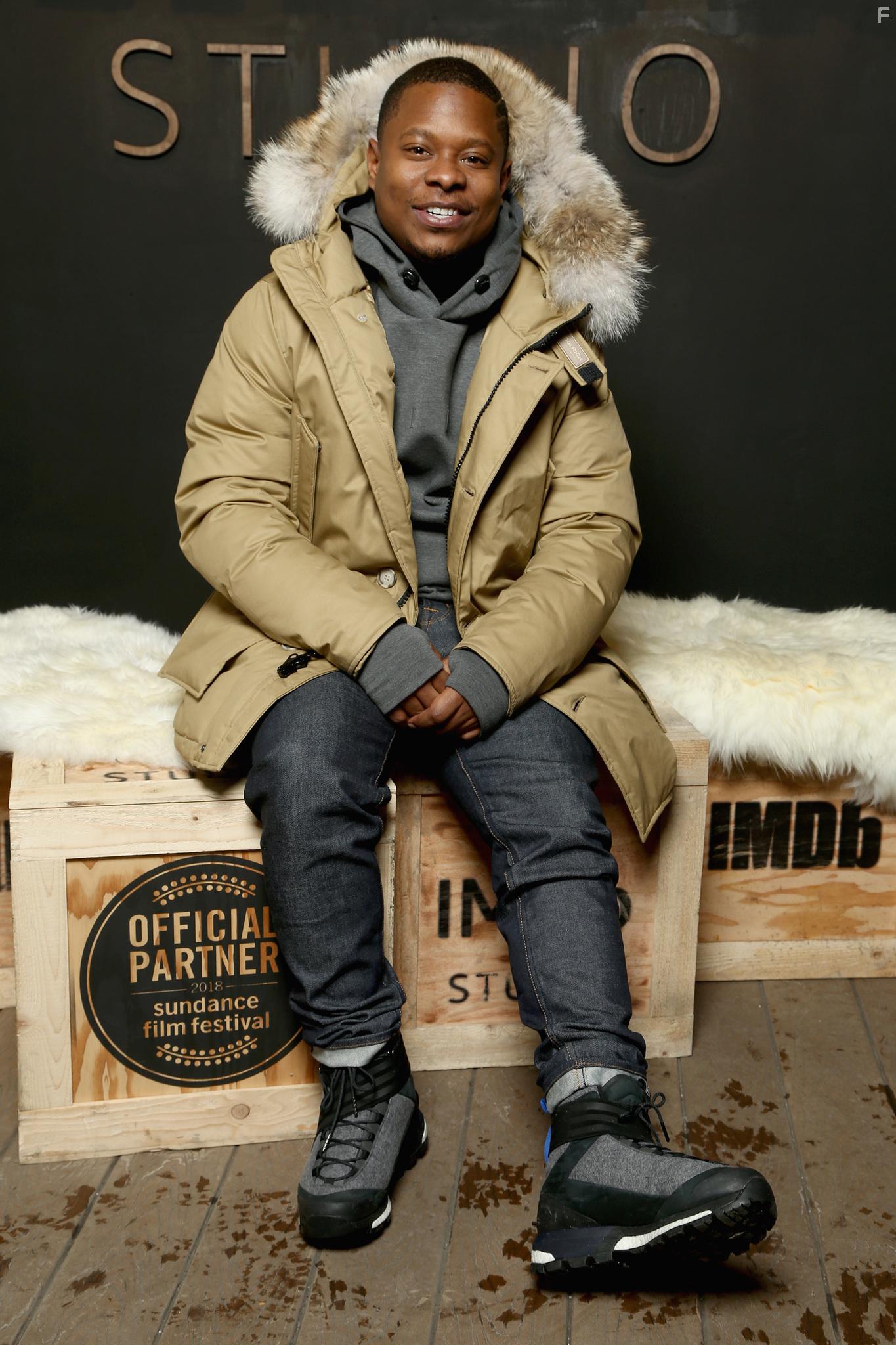 Jason Mitchell at an event for Tyrel (2018)