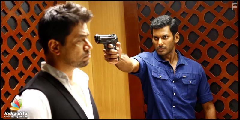 Arjun and Vishal in Irumbu Thirai (2018)