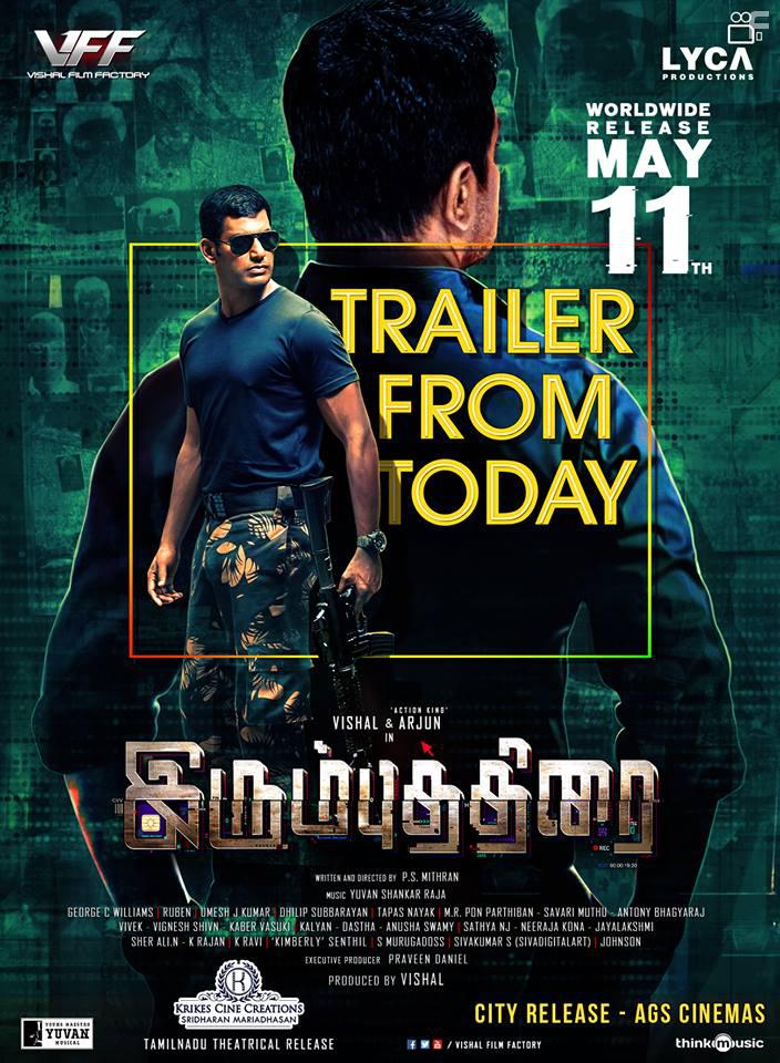 Arjun and Vishal in Irumbu Thirai (2018)