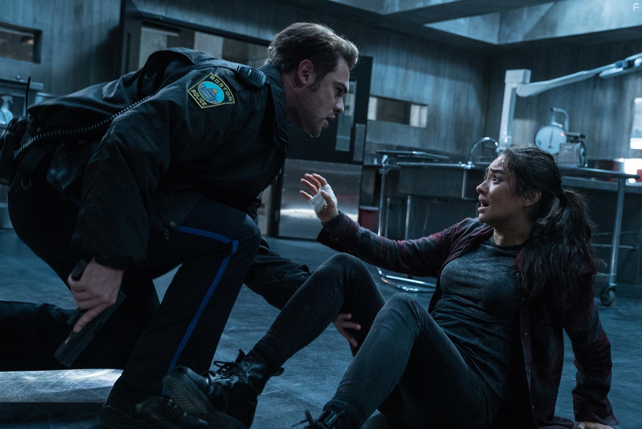 Grey Damon and Shay Mitchell in The Possession of Hannah Grace (2018)