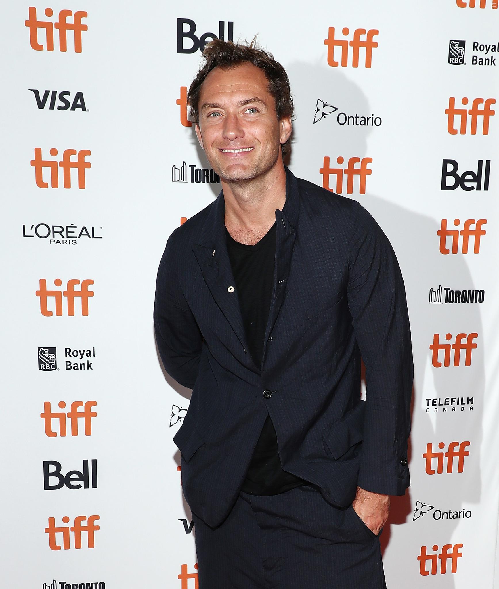 Jude Law at an event for Vox Lux (2018)