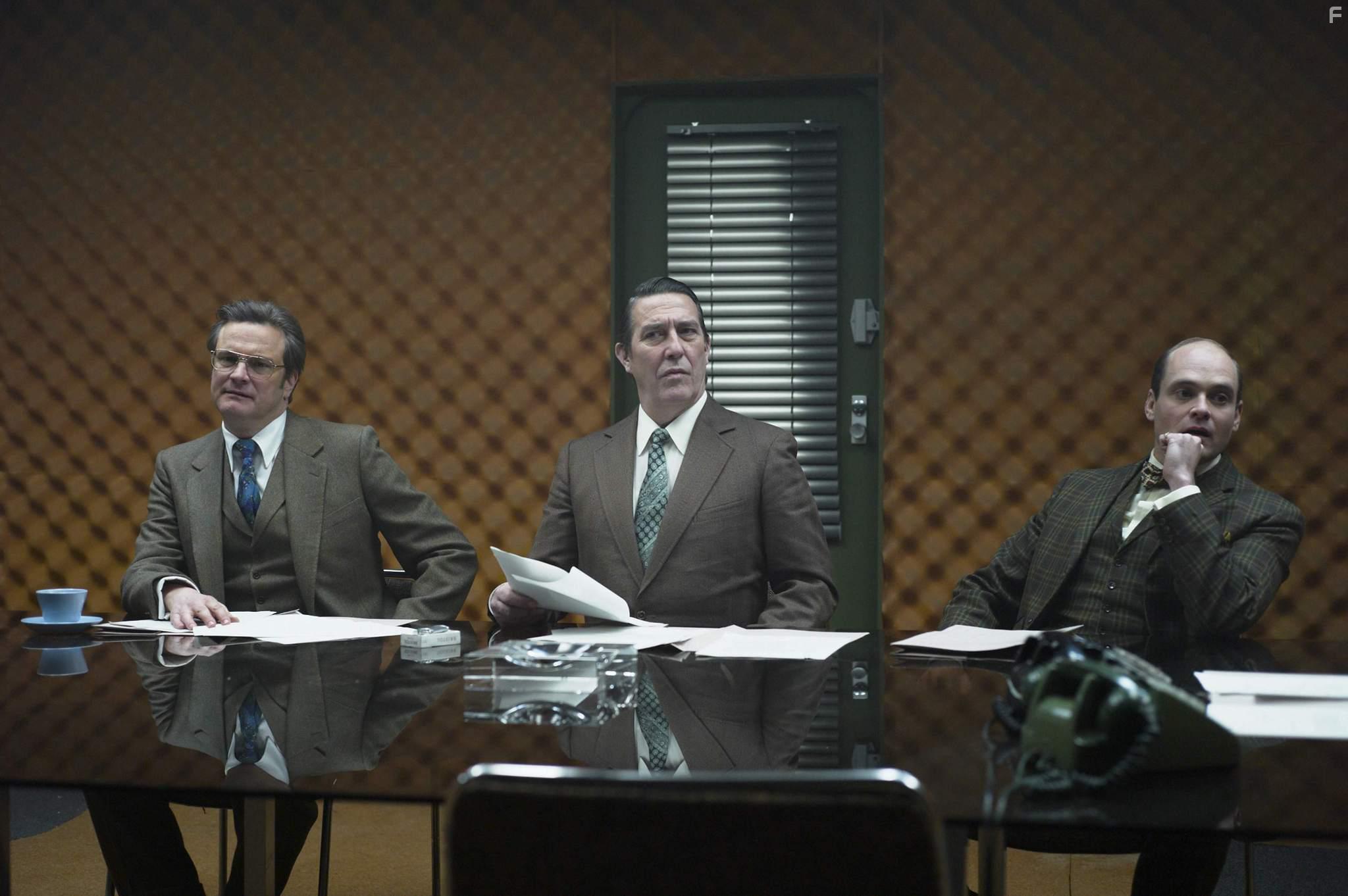 Colin Firth, Ciarn Hinds, and David Dencik in Tinker Tailor Soldier Spy (2011)