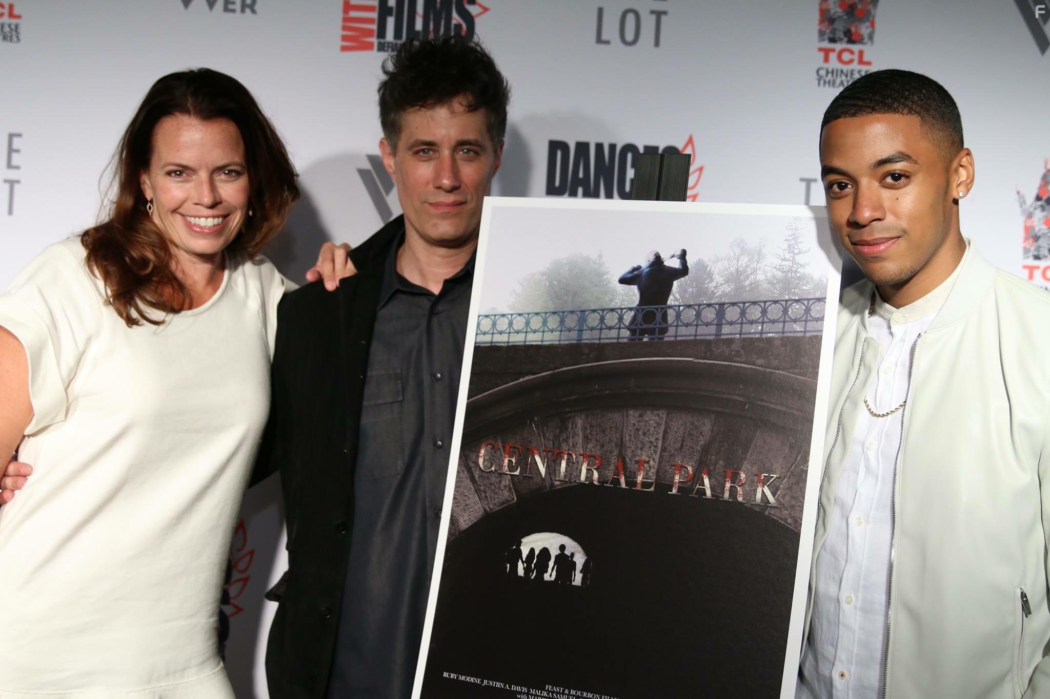 Central Park Premieres at Dances with Films in Hollywood, CA. L-R: Melissa Chamberline, Justin Reinsilber, Justiin A. Davis