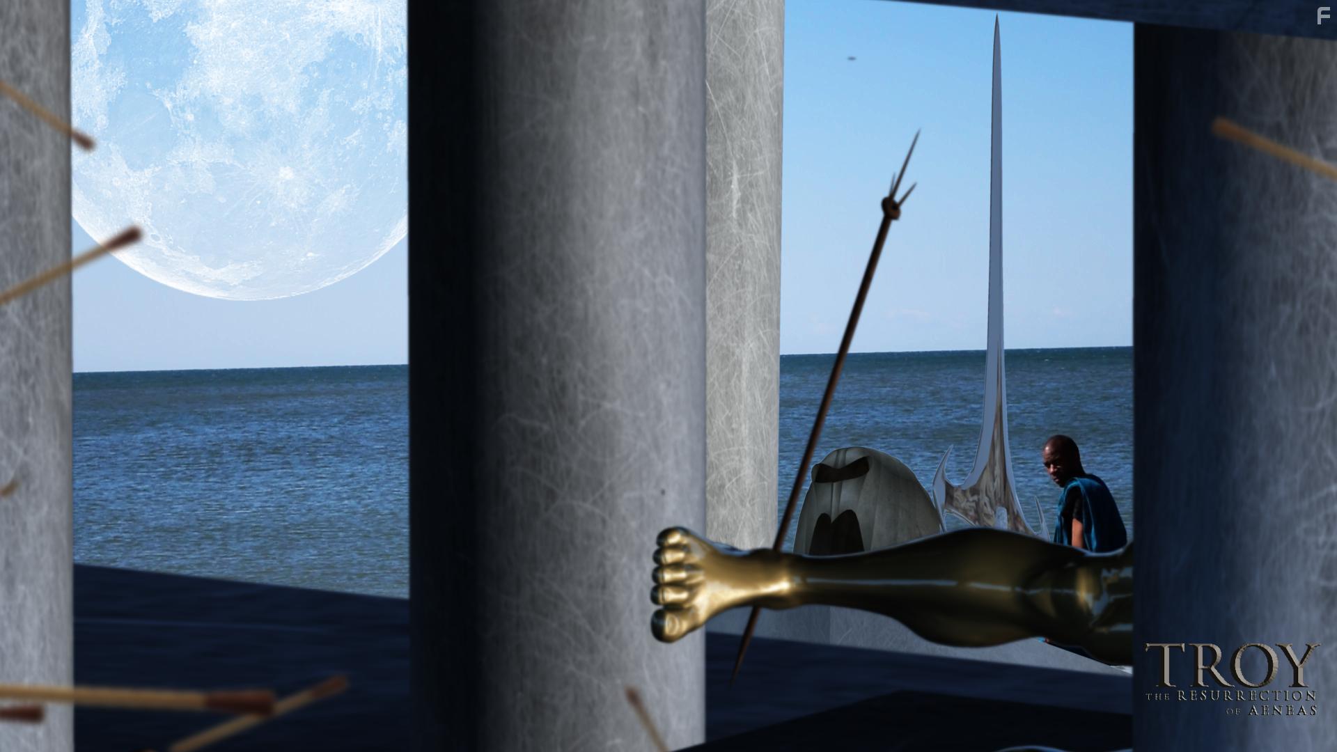 Publius Vergilius Maro, Hardley Davidson, and Aeneas Middleton in Troy: The Resurrection of Aeneas (2018)