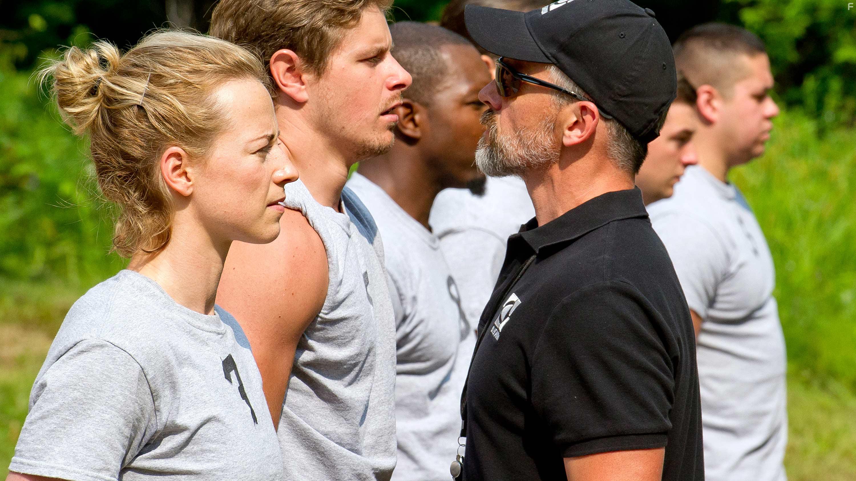 Patrice Godin, Karine Vanasse, and Alexandre Landry in Blue Moon (2016)