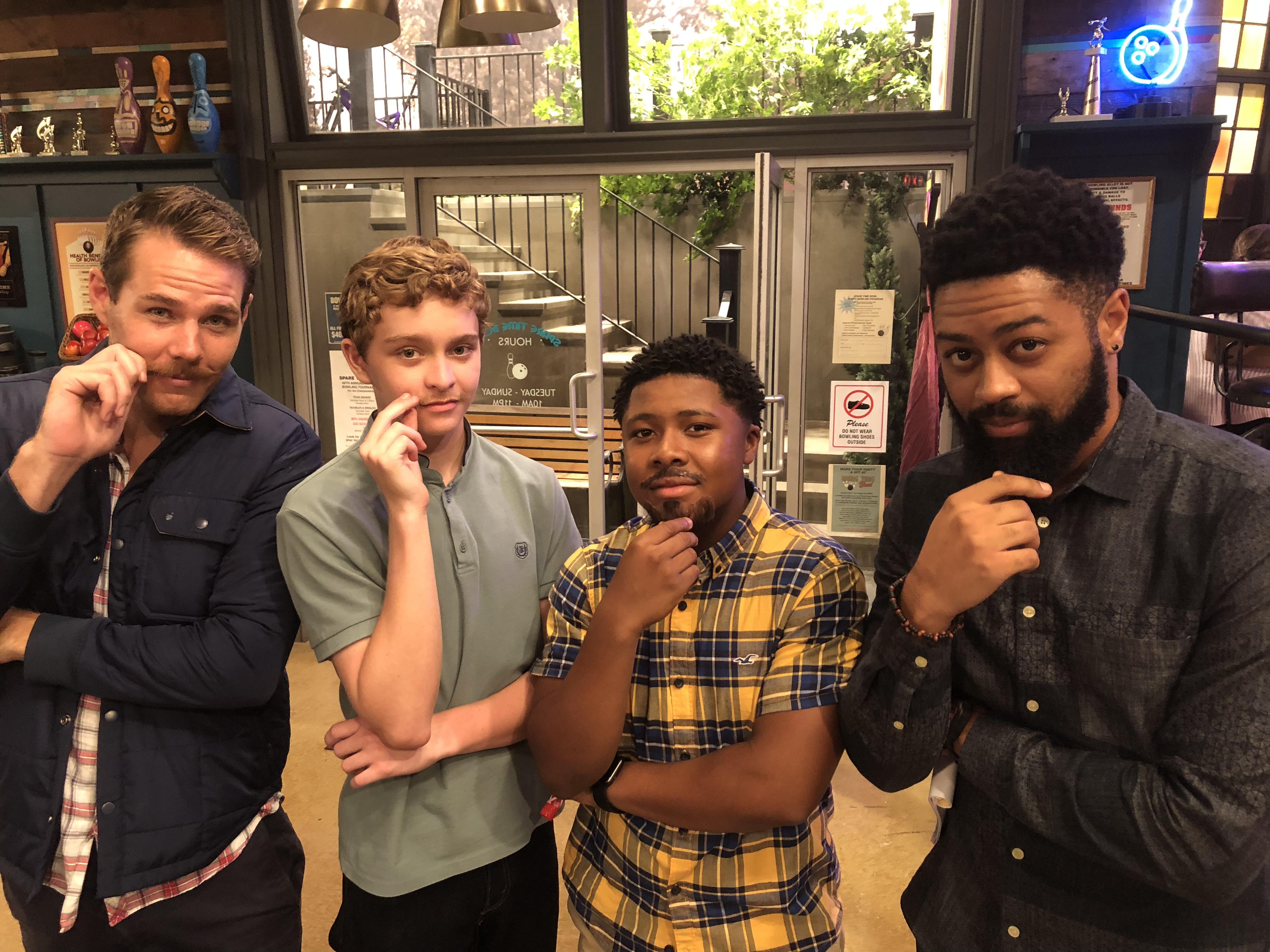 Quentin Brunson, Theodore Barnes, and Gavin Lewis in Prince of Peoria (2018)