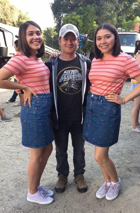 Chelsea Summer (Left), Director Jason Earles (Center), Brooke Star (Right), Prince of Peoria, Episode 101