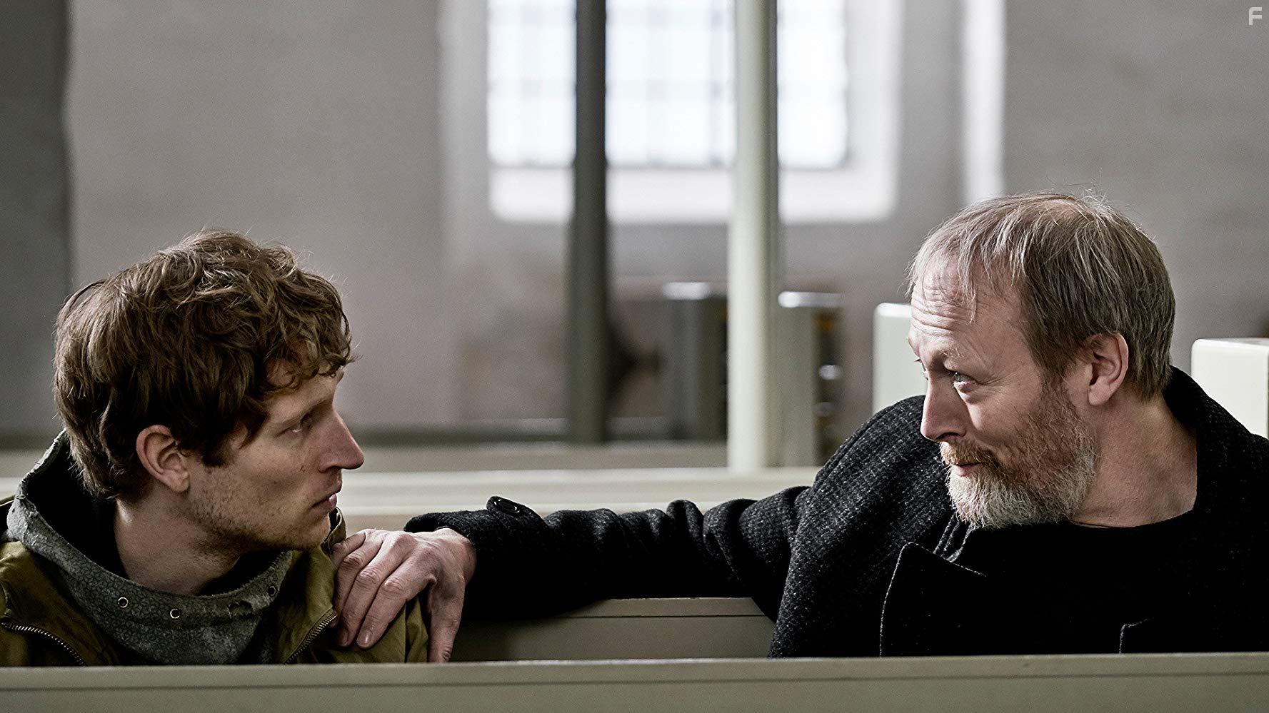 Lars Mikkelsen and Mads Reuther in Herrens veje (2017)