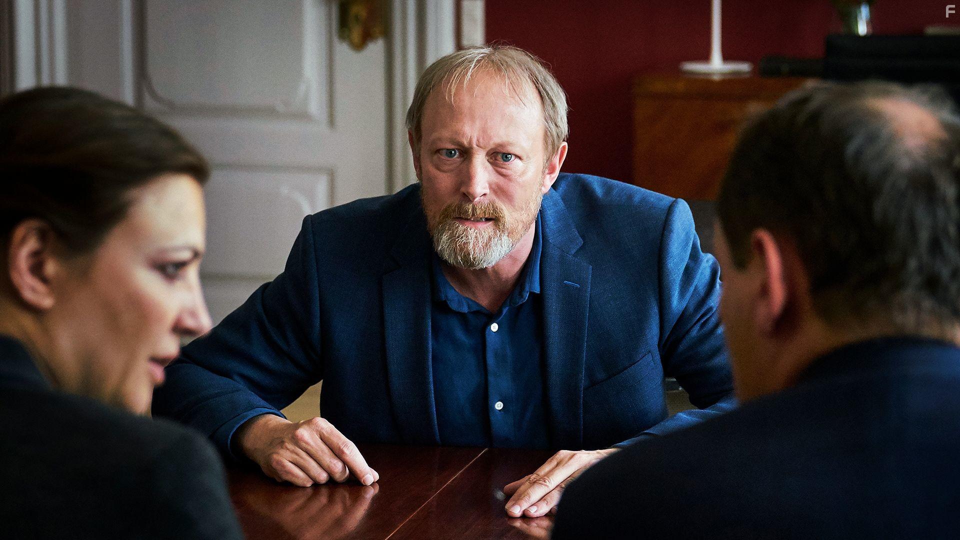 Laura Bro, Niels Ellegaard, and Lars Mikkelsen in Herrens veje (2017)