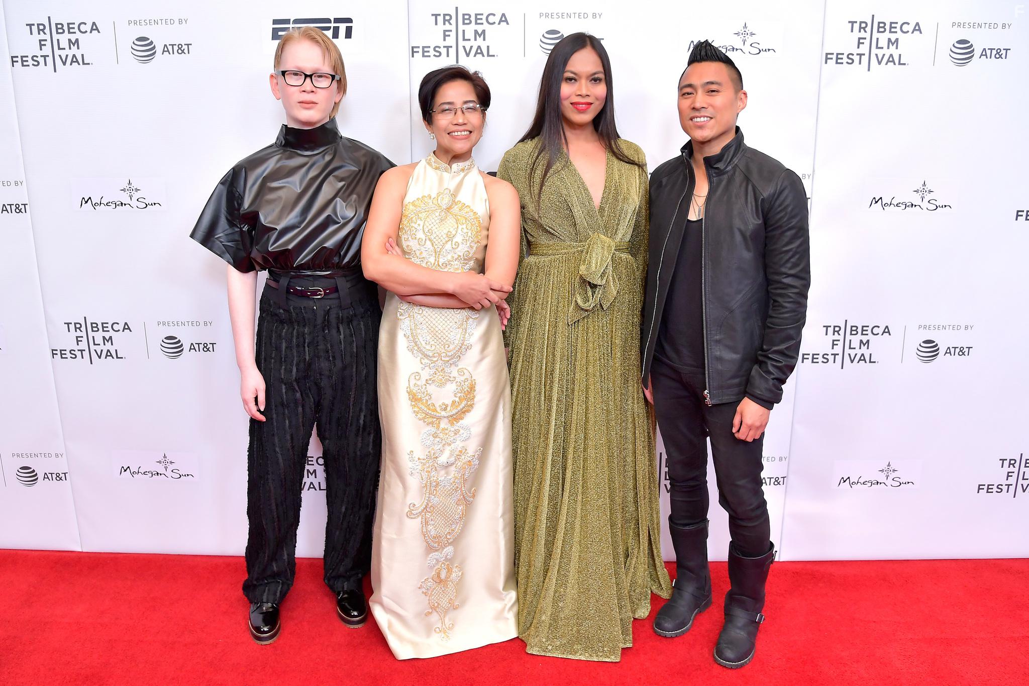 PJ Raval, Naomi Fontanos, Meredith Talusan, and Virginia Lacsa Suarez at an event for Call Her Ganda (2018)