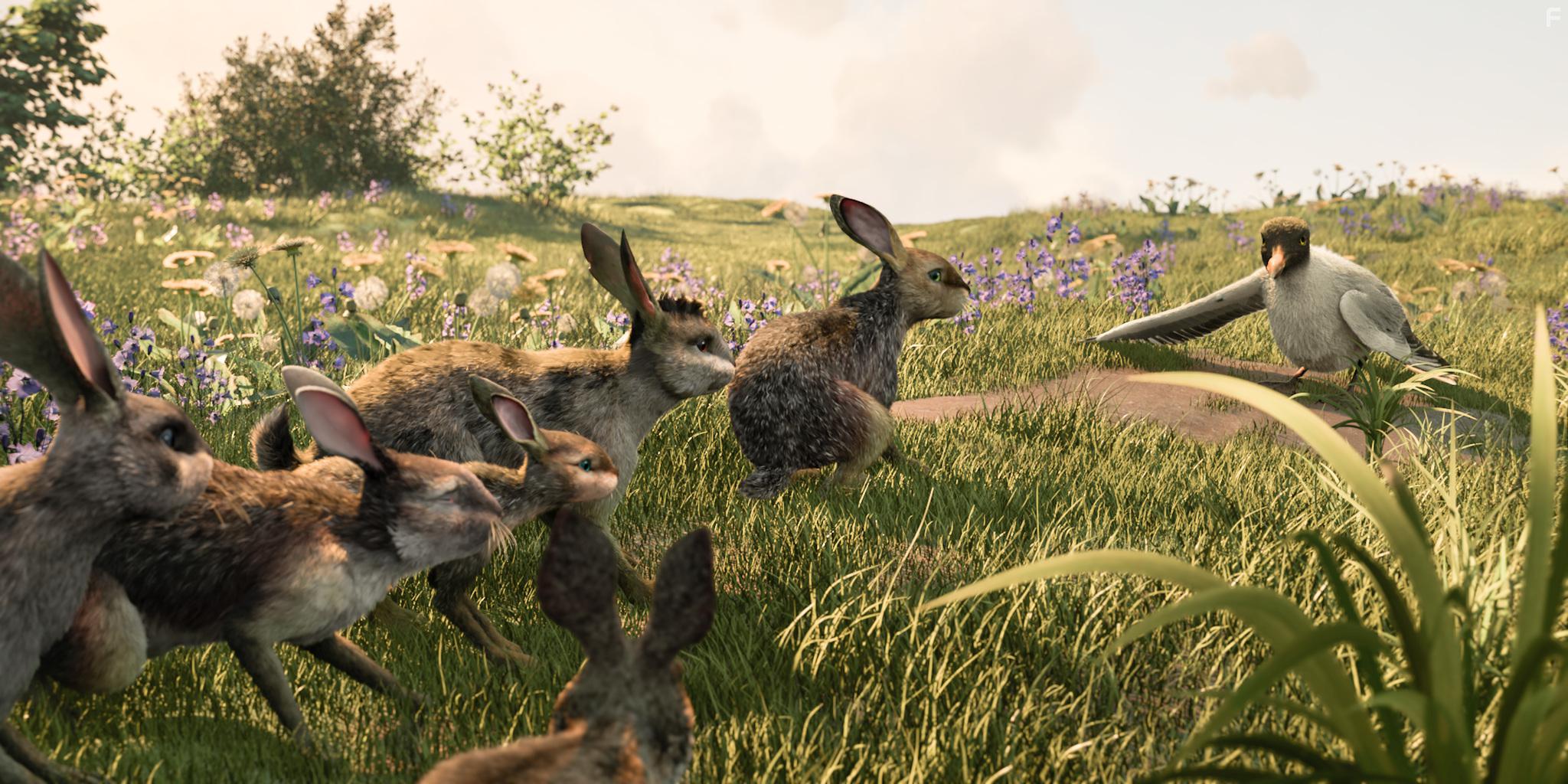 Peter Capaldi and James McAvoy in Watership Down (2018)