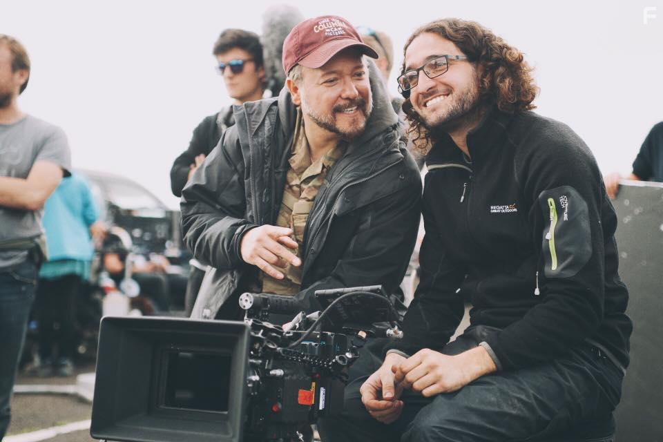 Lorenzo Levrini and Carlos Gallardo on the set of Redcon-1.