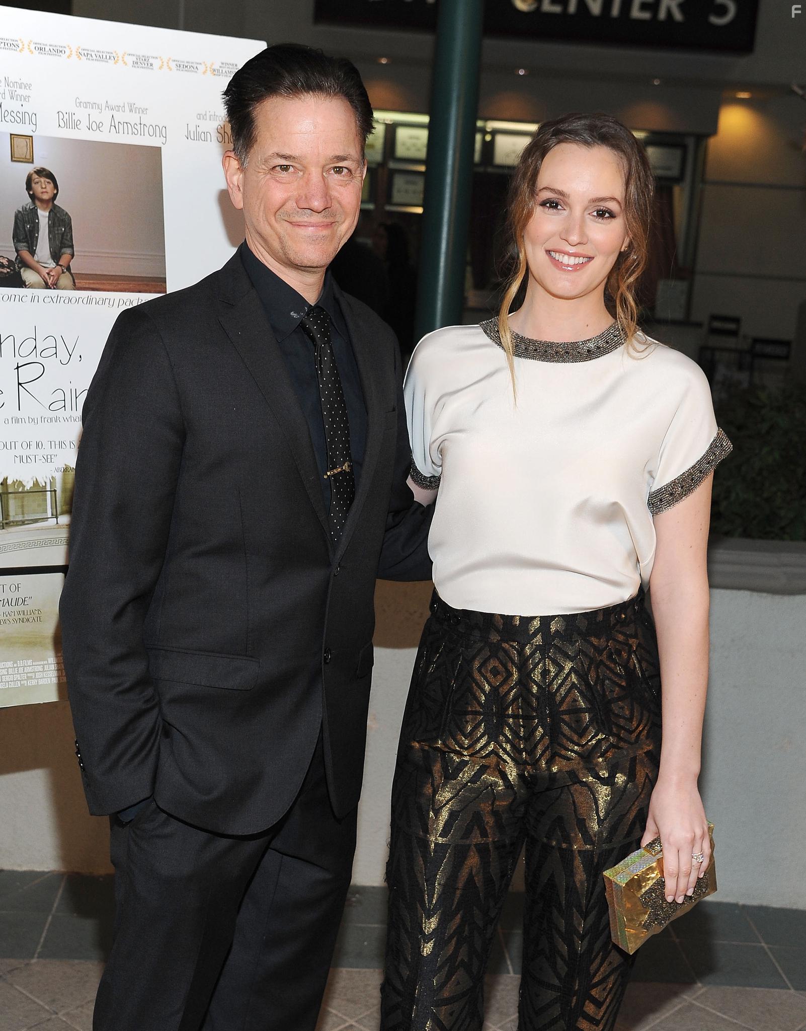 Frank Whaley and Leighton Meester at an event for Like Sunday, Like Rain (2014)
