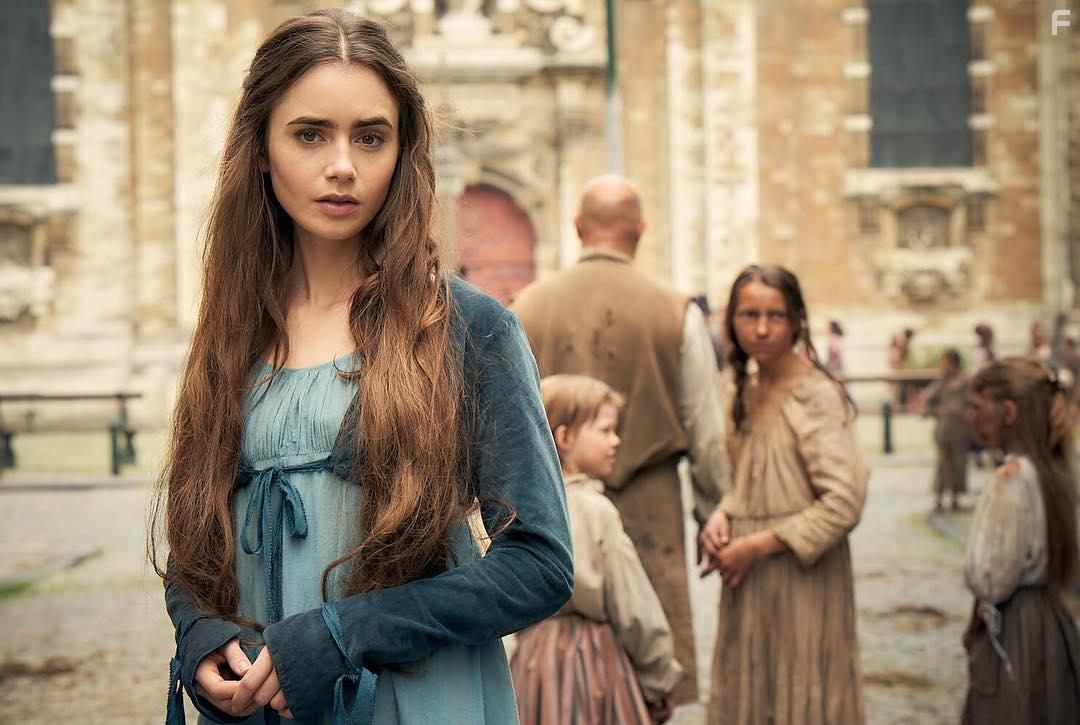 Lily Collins in Les Misrables (2018)