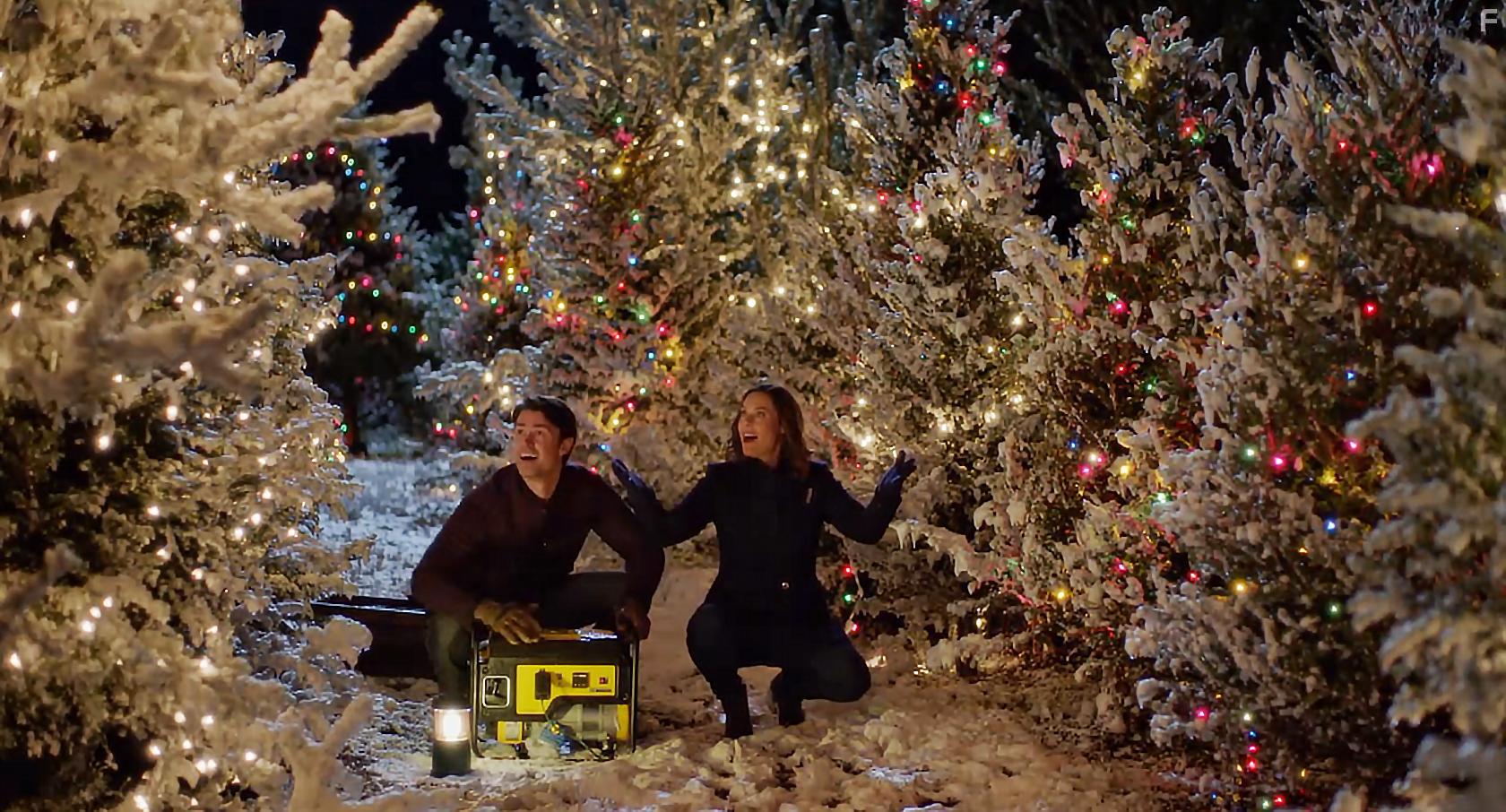Corey Sevier and Ashley Williams in Northern Lights of Christmas (2018)