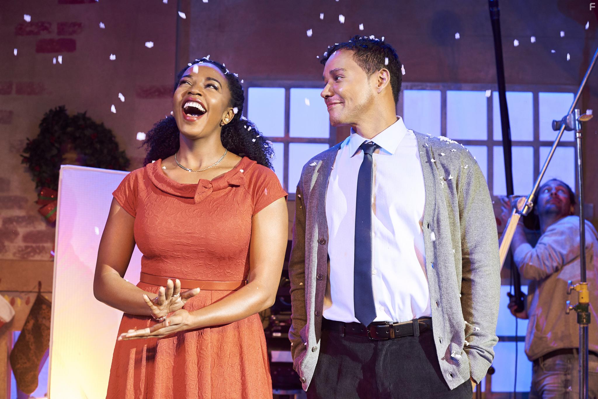 Christian Vincent and Jerrika Hinton in A Majestic Christmas (2018)