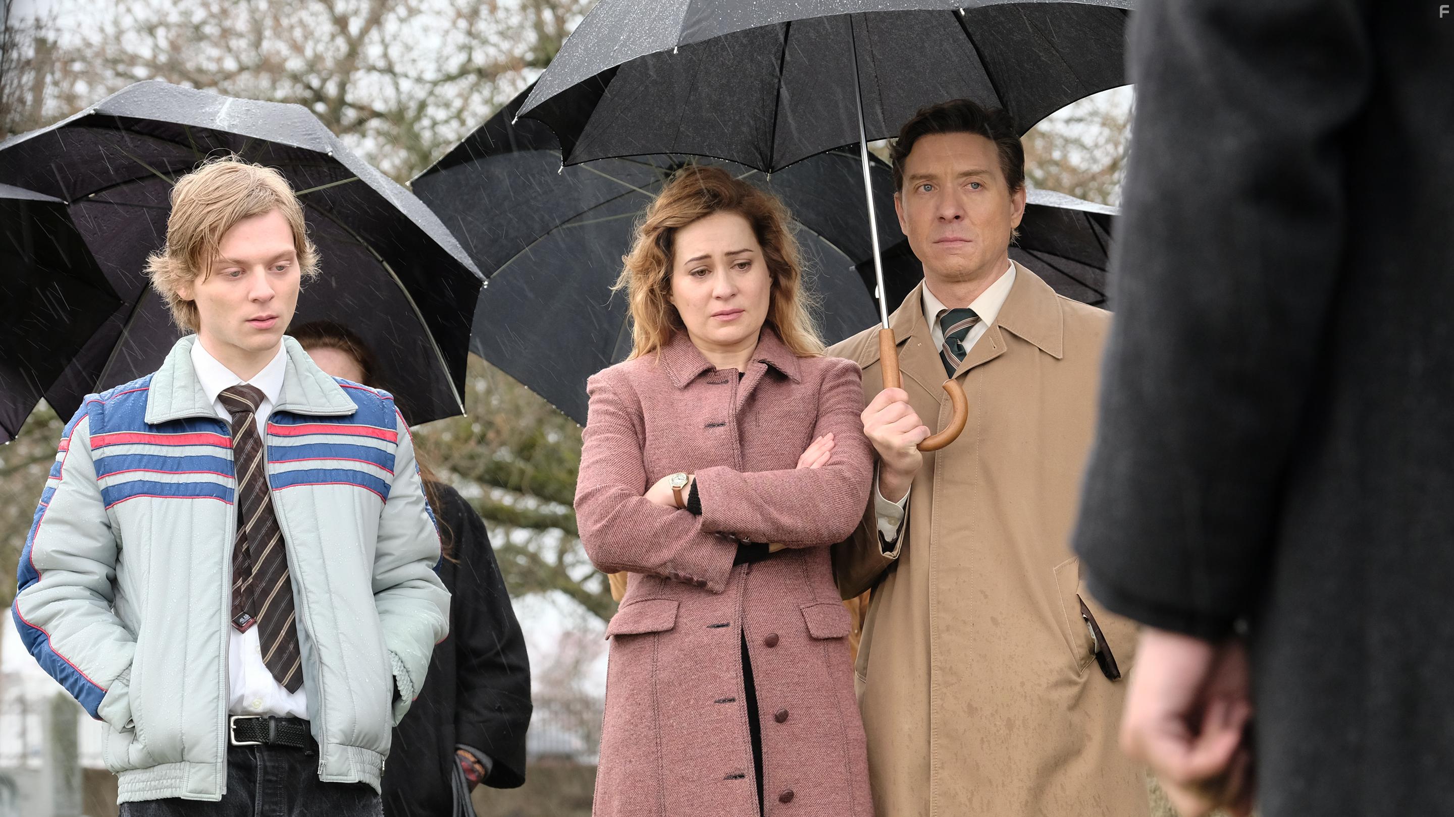 Shawn Doyle, Camille Sullivan, and Jared Ager-Foster in Unspeakable (2019)