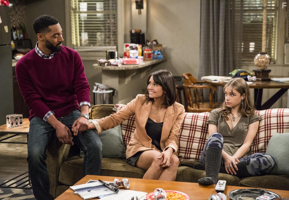 Nina Dobrev, Tone Bell, and Odessa Adlon in Fam (2019)