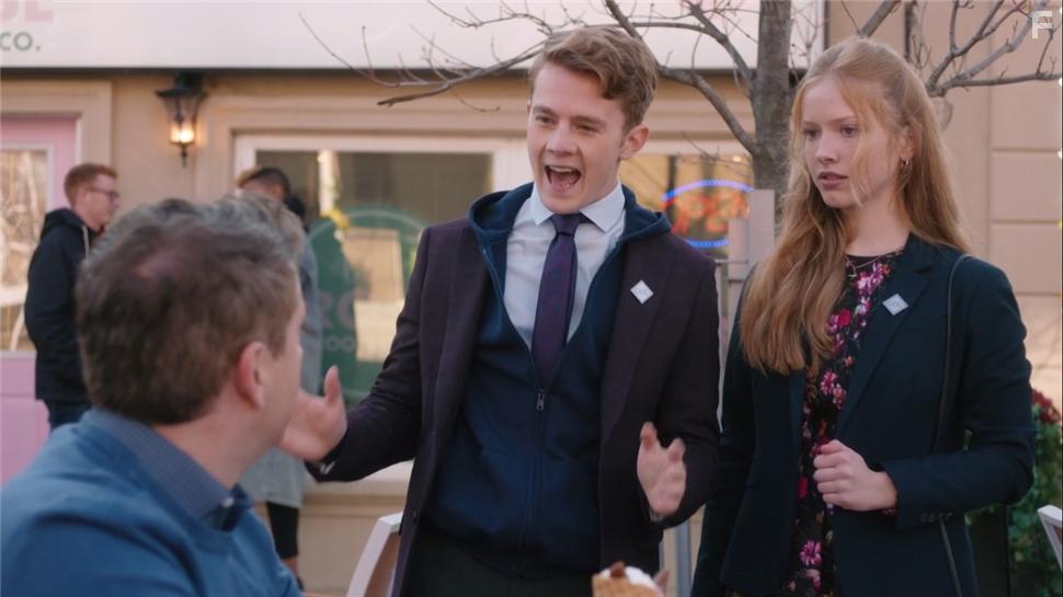 Ryan Belleville and Luke Kimball in Workin' Moms: Finger in the Butt (2021)