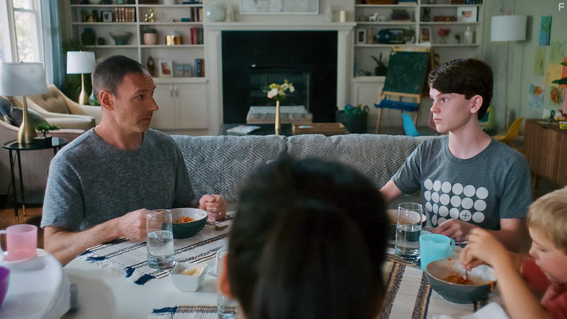 Catherine Reitman, Philip Sternberg, and Kyle Breitkopf in Workin' Moms: Kate Fosters (2022)