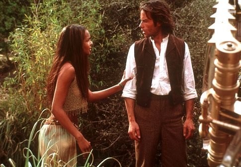 Guy Pearce and Samantha Mumba in Машина времени (2002)