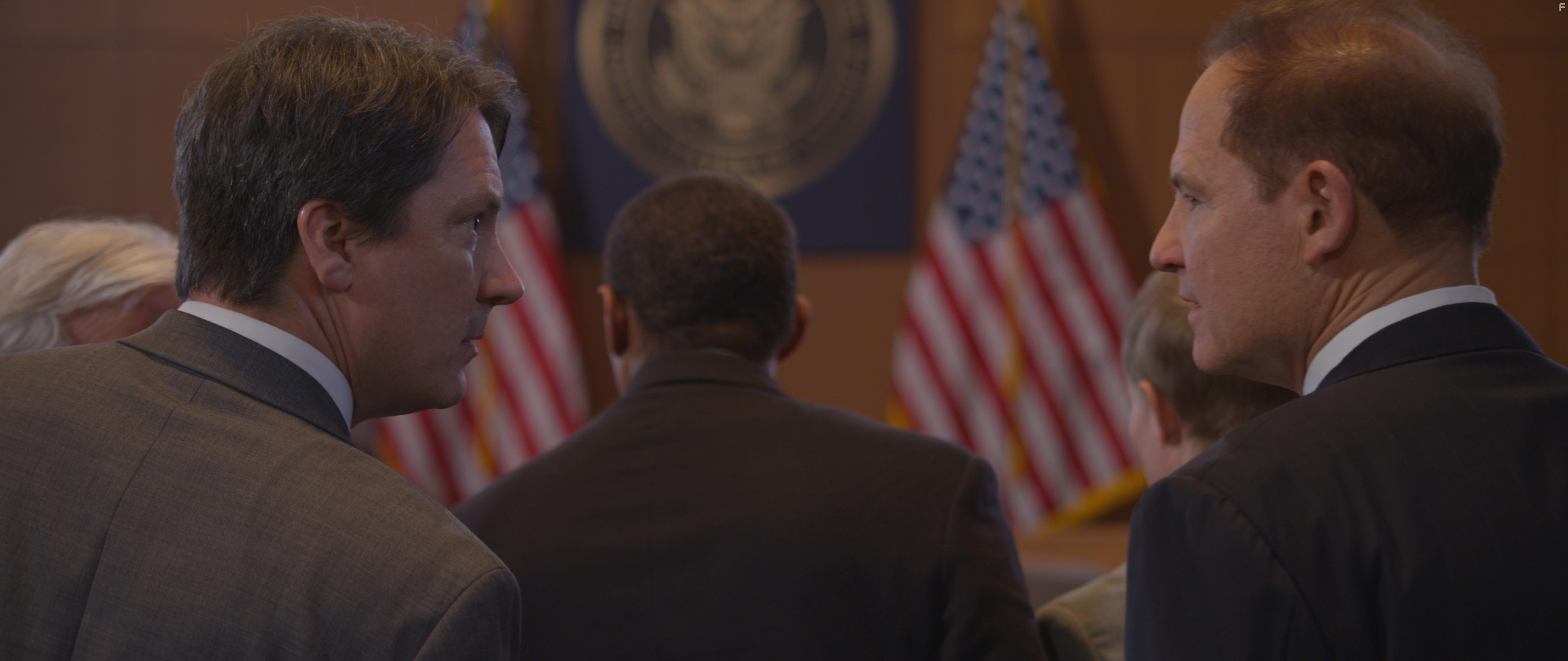 Cameron Arnett, Les Miles, and Eric Hanson in The Challenger Disaster (2019)