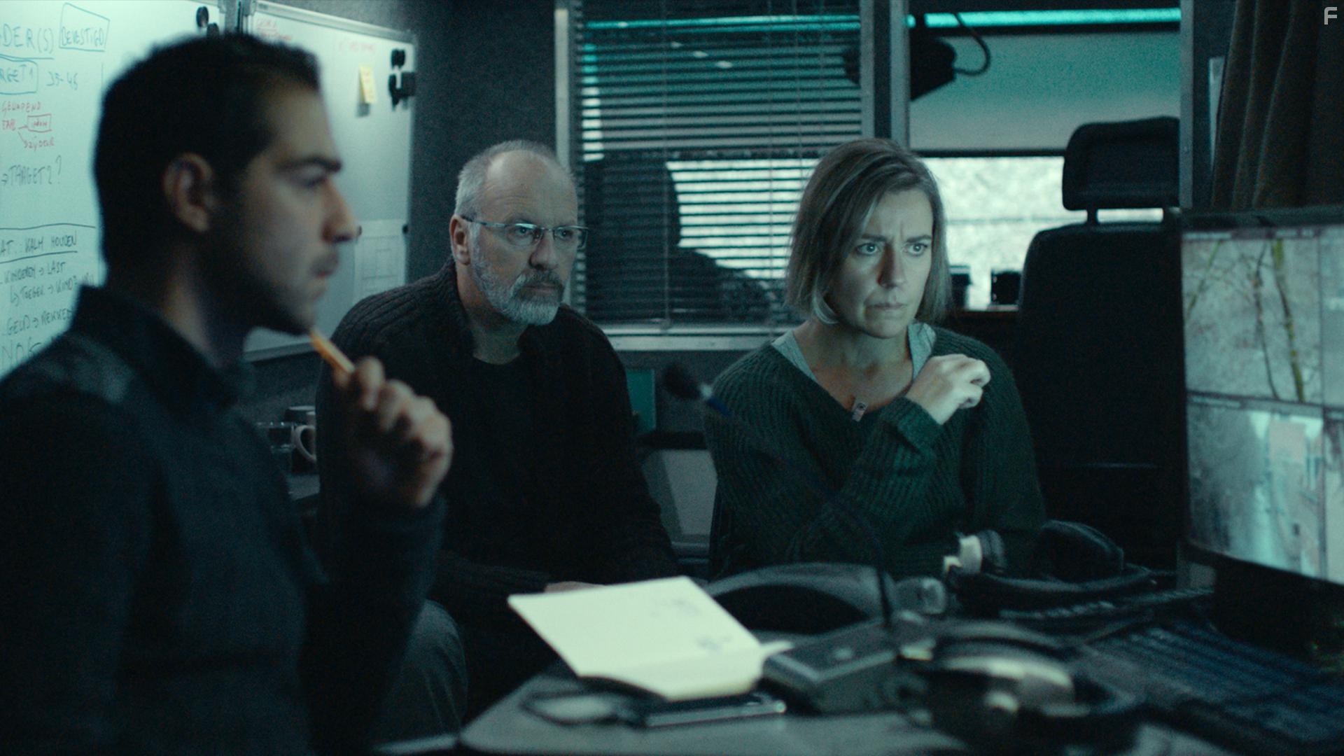 Willy Thomas, Sophie Decleir, and Lukas De Wolf in De Dag (2018)