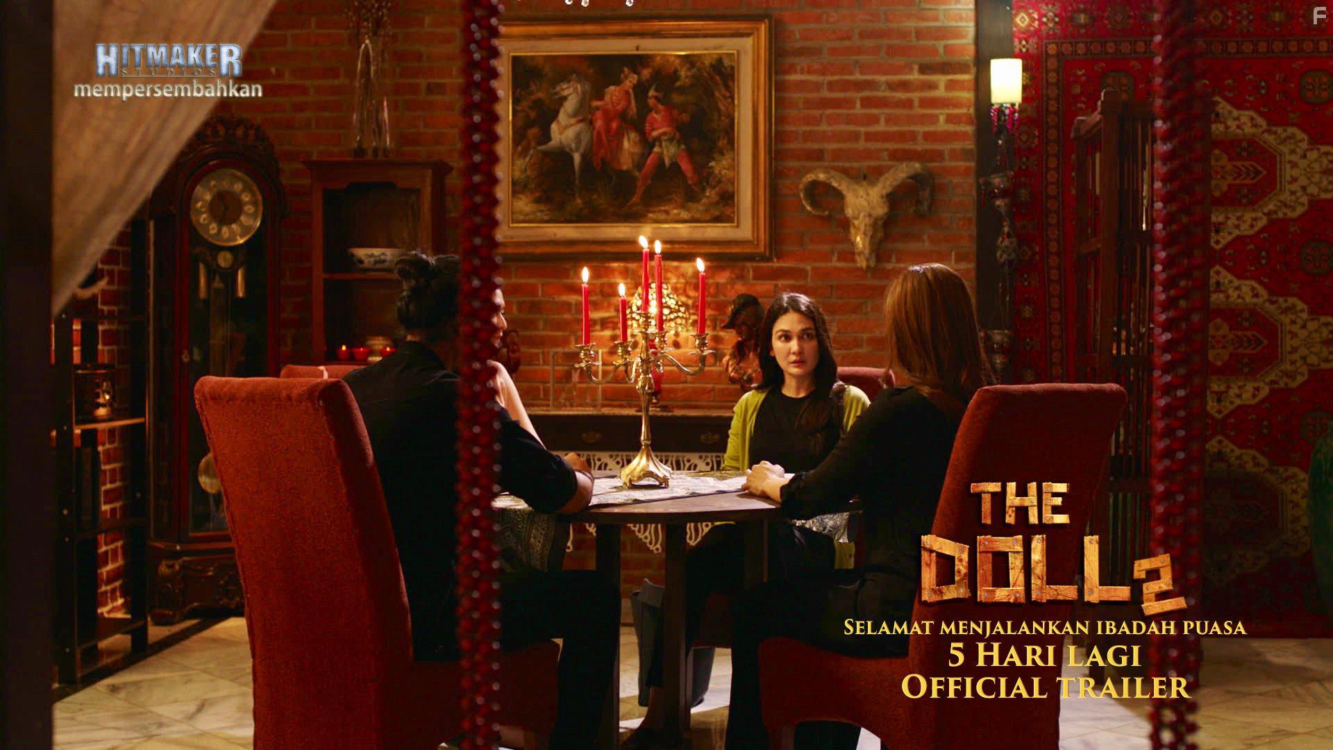 Luna Maya, Maria Sabta, Sara Wijayanto, and Rydhen Afexi in The Doll 2 (2017)