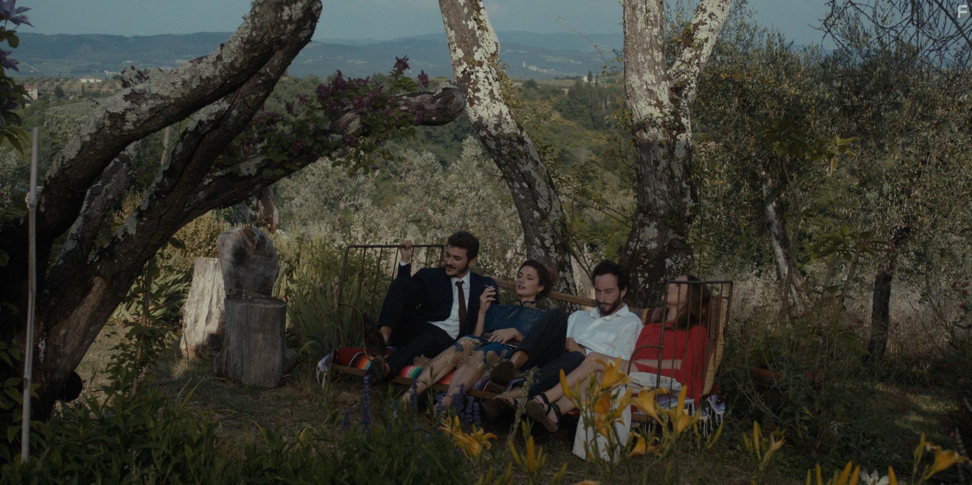 Daisy Bevan, Federico Signorelli, and Francesco Barbieri in Noble Earth (2017)