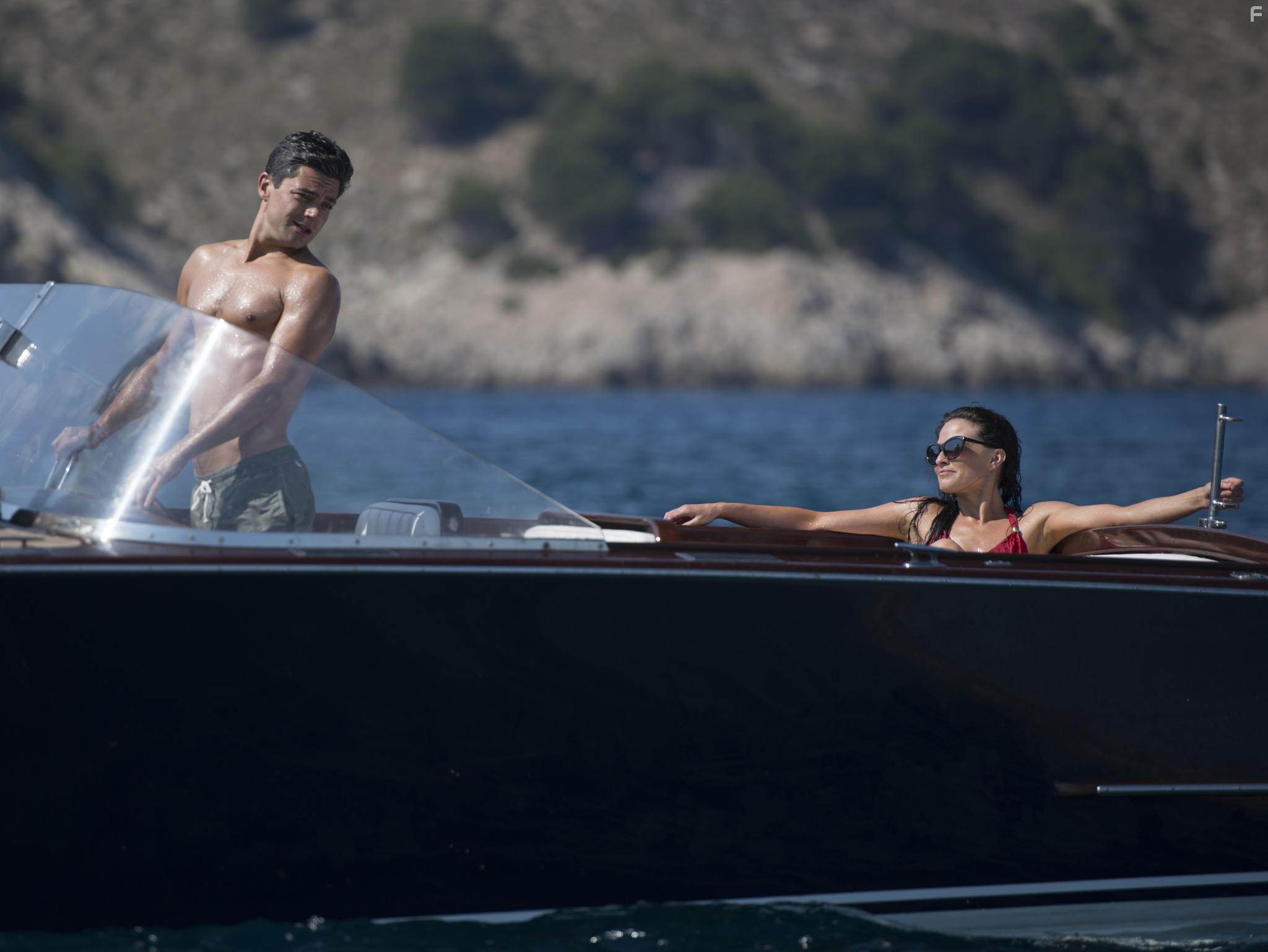 Dominic Cooper and Lara Pulver in Fleming (2014)