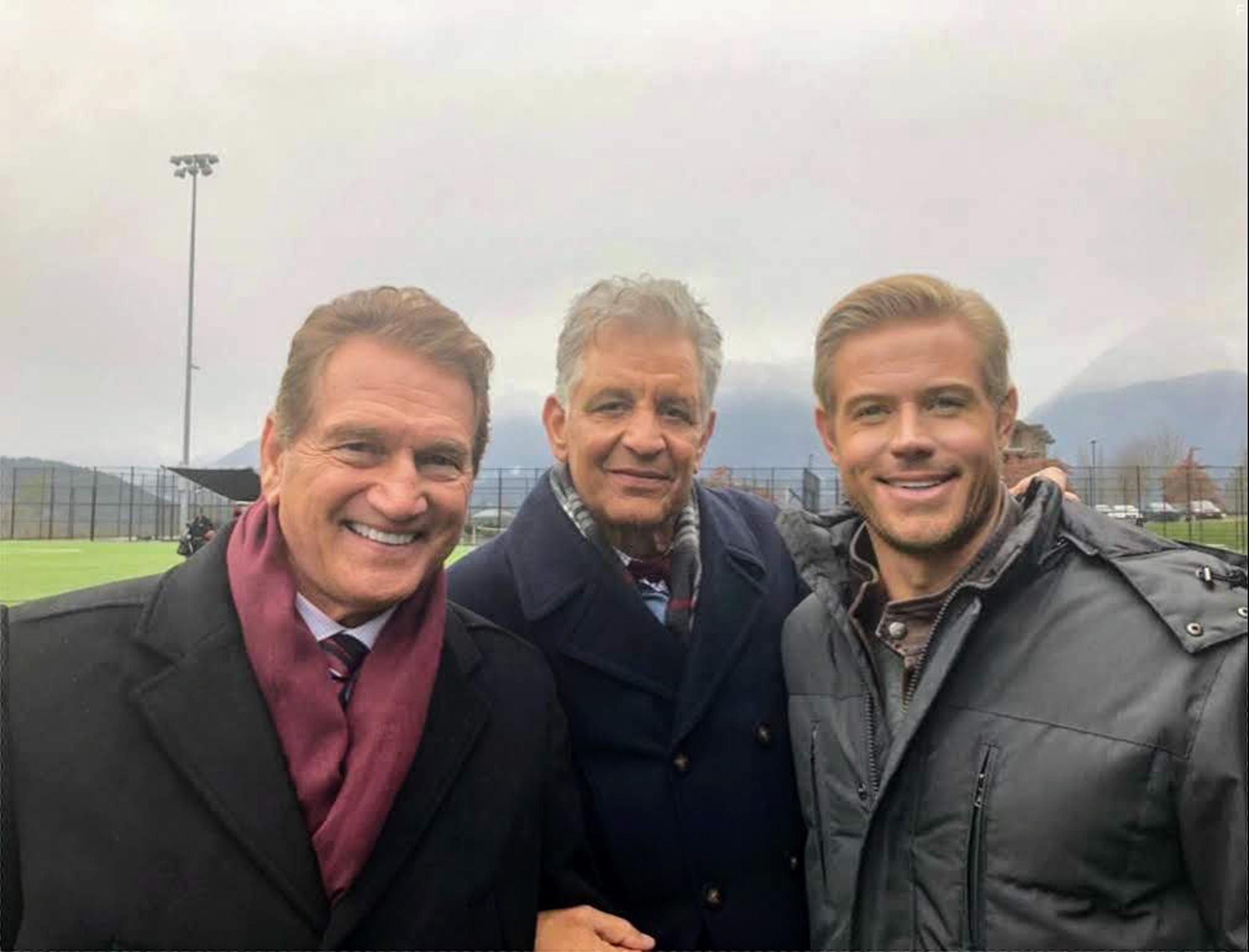 Joe Theismann, Ed Marinaro, and Trevor Donovan in SnowComing (2019)