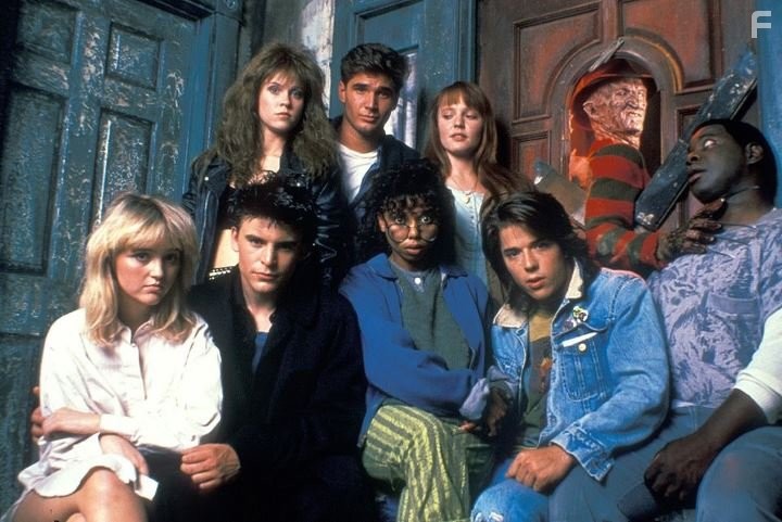 Robert Englund, Toy Newkirk, Rodney Eastman, Andras Jones, Tuesday Knight, Ken Sagoes, Brooke Theiss, and Lisa Wilcox in Кошмар на улице Вязов 4: Повелитель сна (1988)