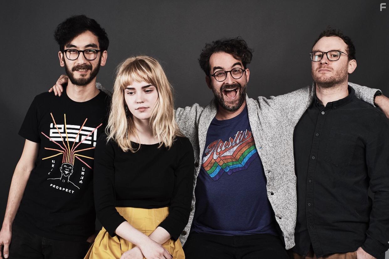 Jay Duplass, Zeek Earl, Christopher Caldwell, and Sophie Thatcher in Prospect (2018)