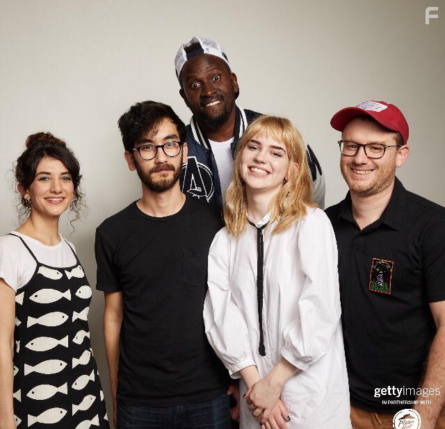 Anwan Glover, Sheila Vand, Zeek Earl, Christopher Caldwell, and Sophie Thatcher in Prospect (2018)