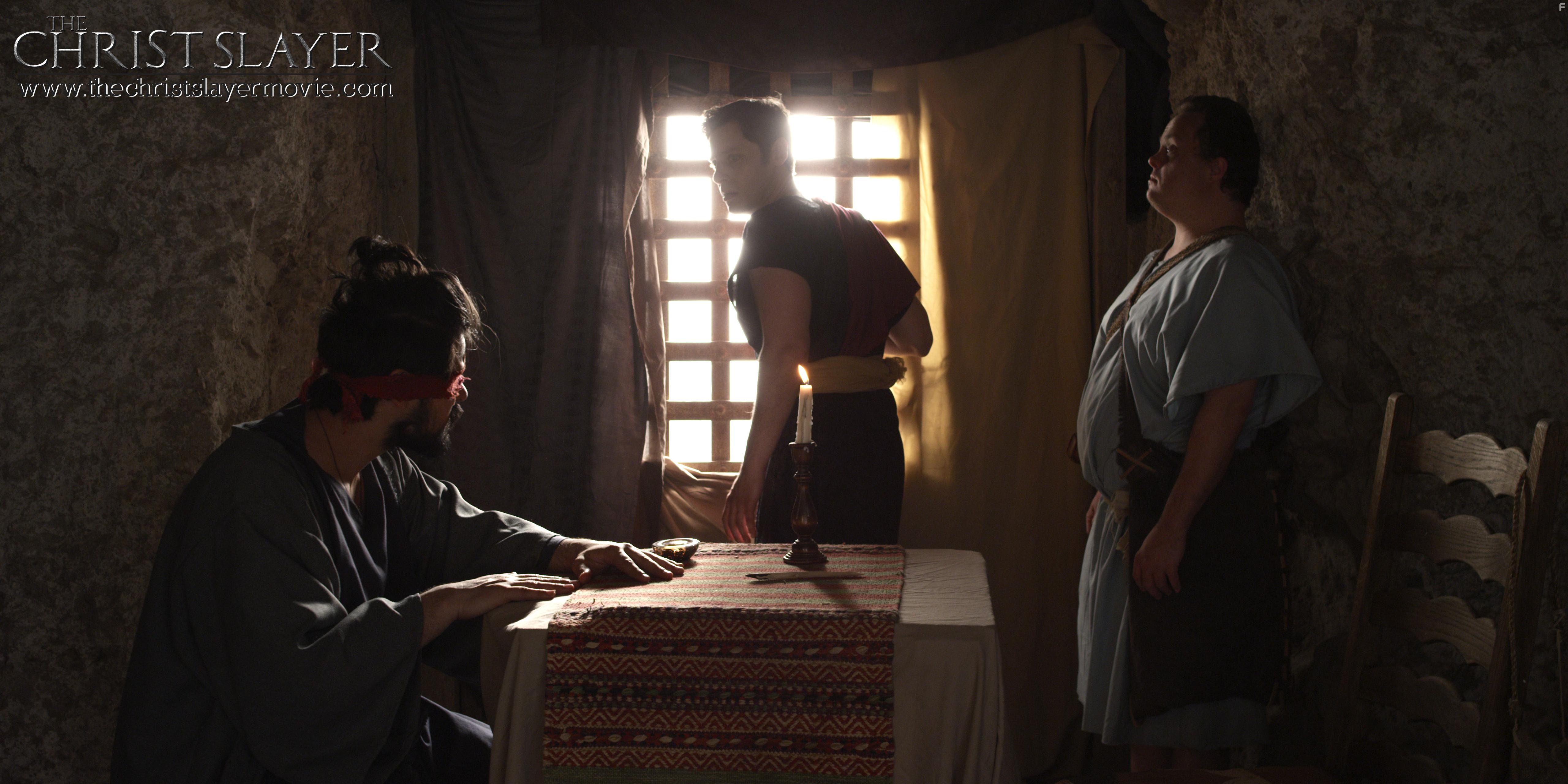 Josh Perry, Carl Weyant, and David Gries in The Christ Slayer (2019)