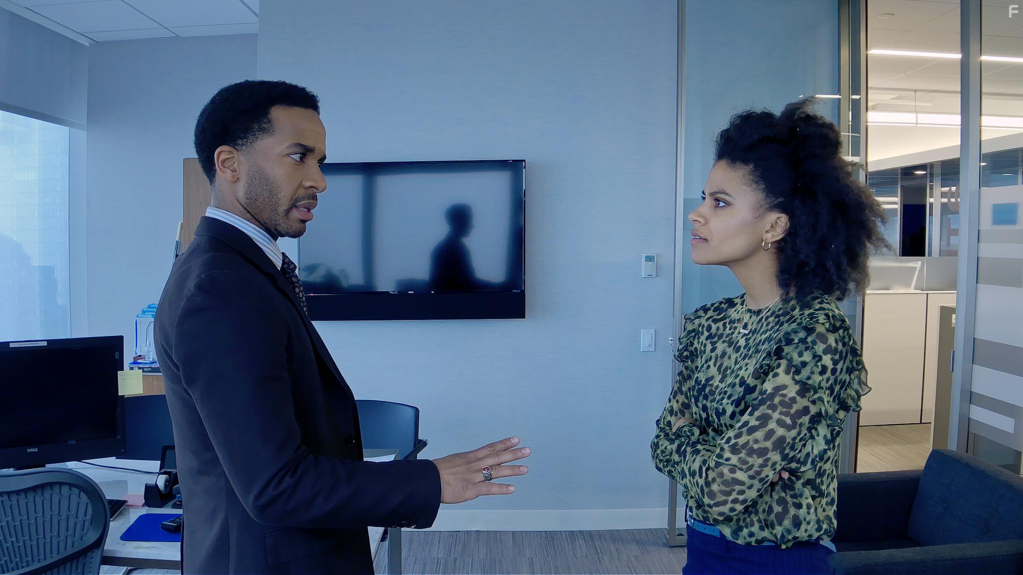 Zazie Beetz and Andre Holland in High Flying Bird (2019)