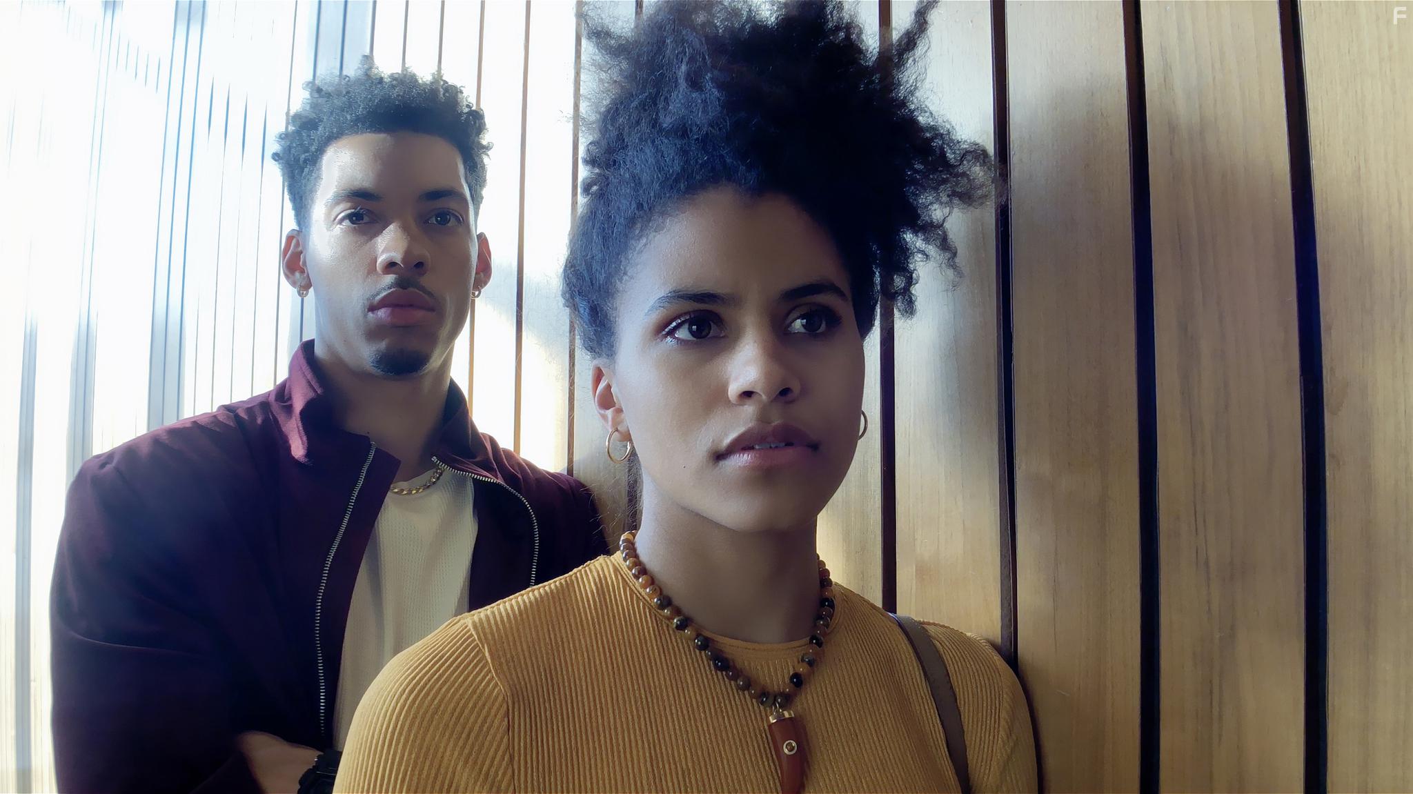 Melvin Gregg and Zazie Beetz in High Flying Bird (2019)