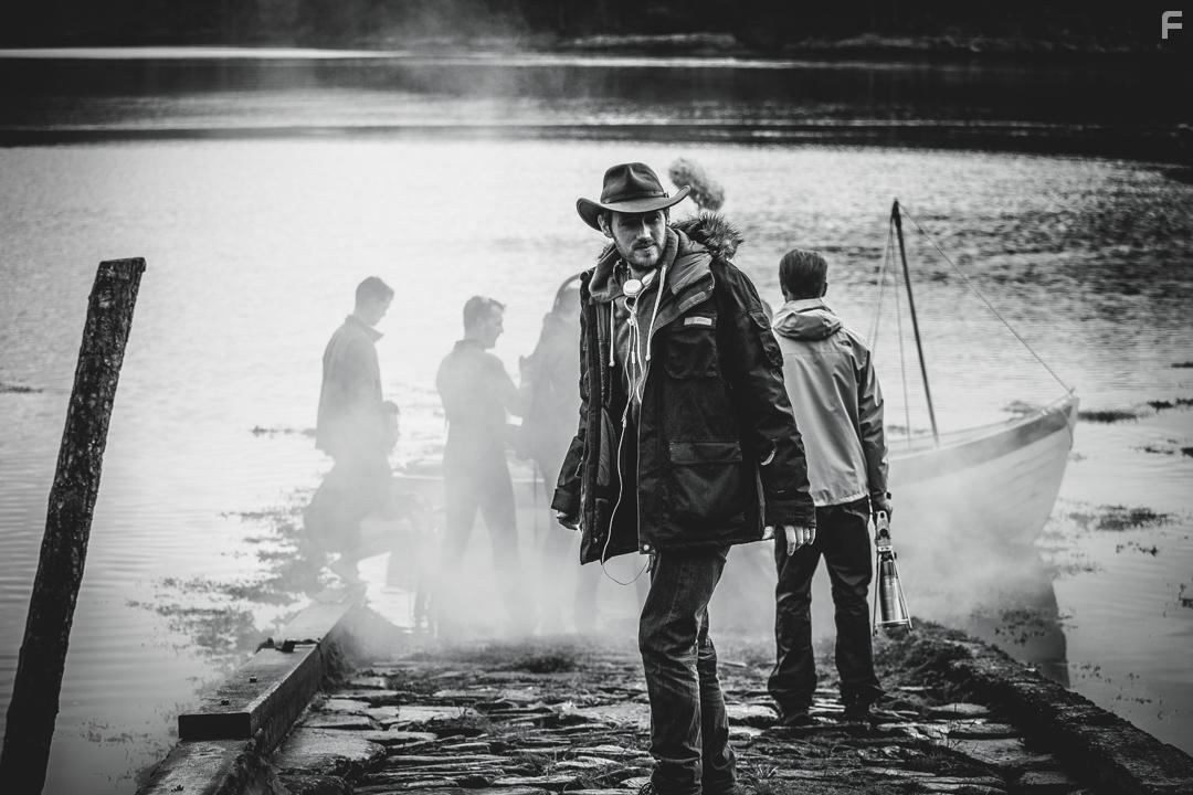 Matthew on the set of feature, The Isle.