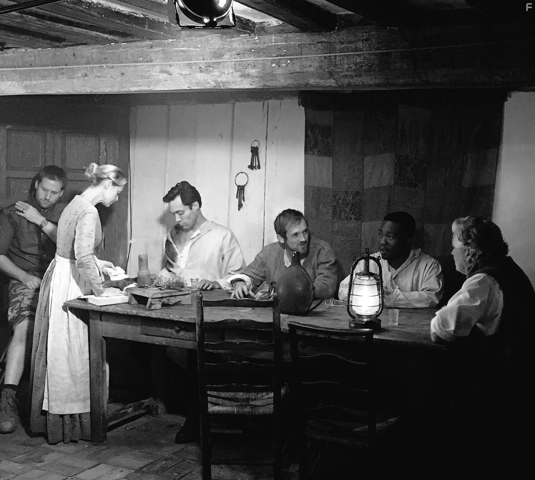 Conleth Hill, Alex Hassell, Pete Wallington, Graham Butler, Tori Butler-Hart, and Fisayo Akinade in The Isle (2019)