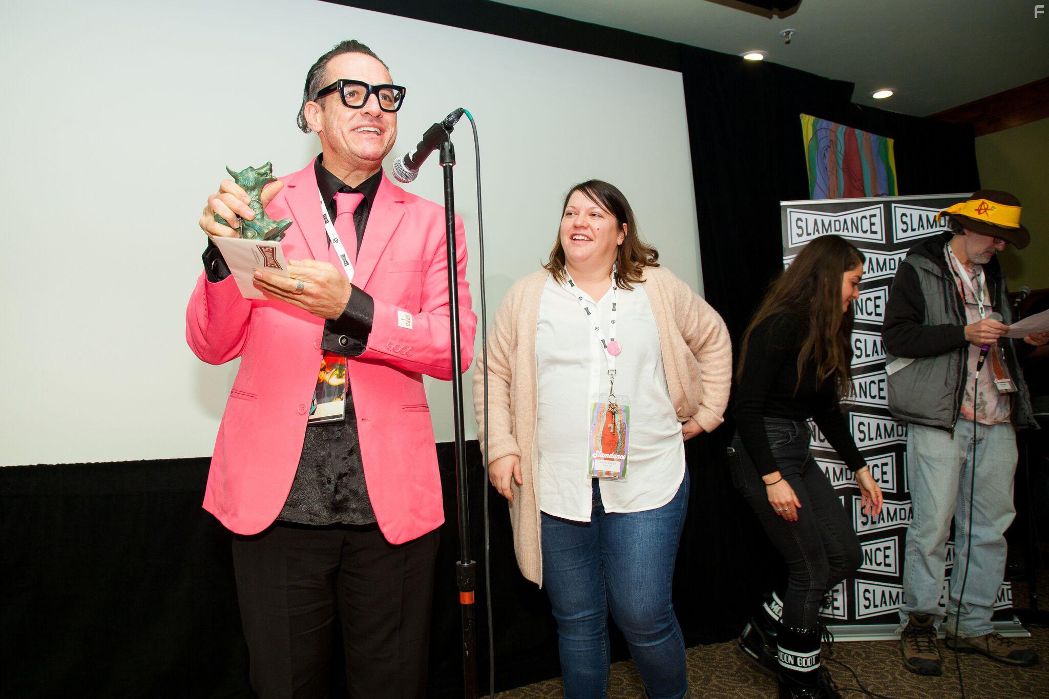 Jamie Greenberg and Joanna Bowzer at an event for Future '38 (2017)