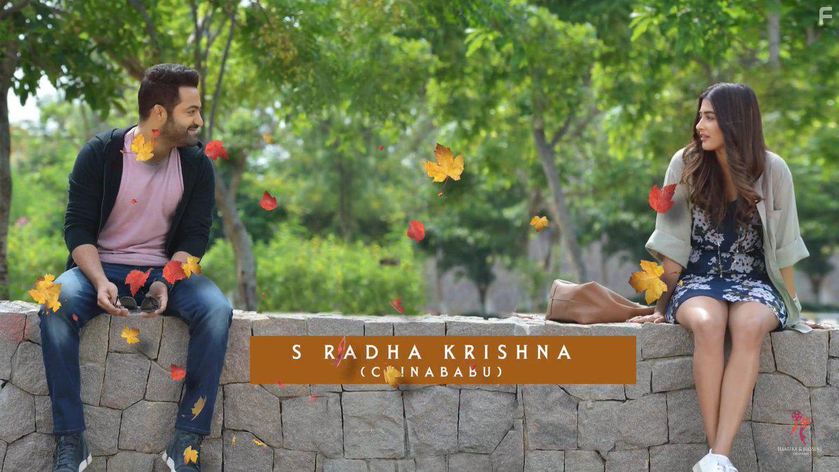 N.T. Rama Rao Jr. and Pooja Hegde in Aravindha Sametha Veera Raghava (2018)