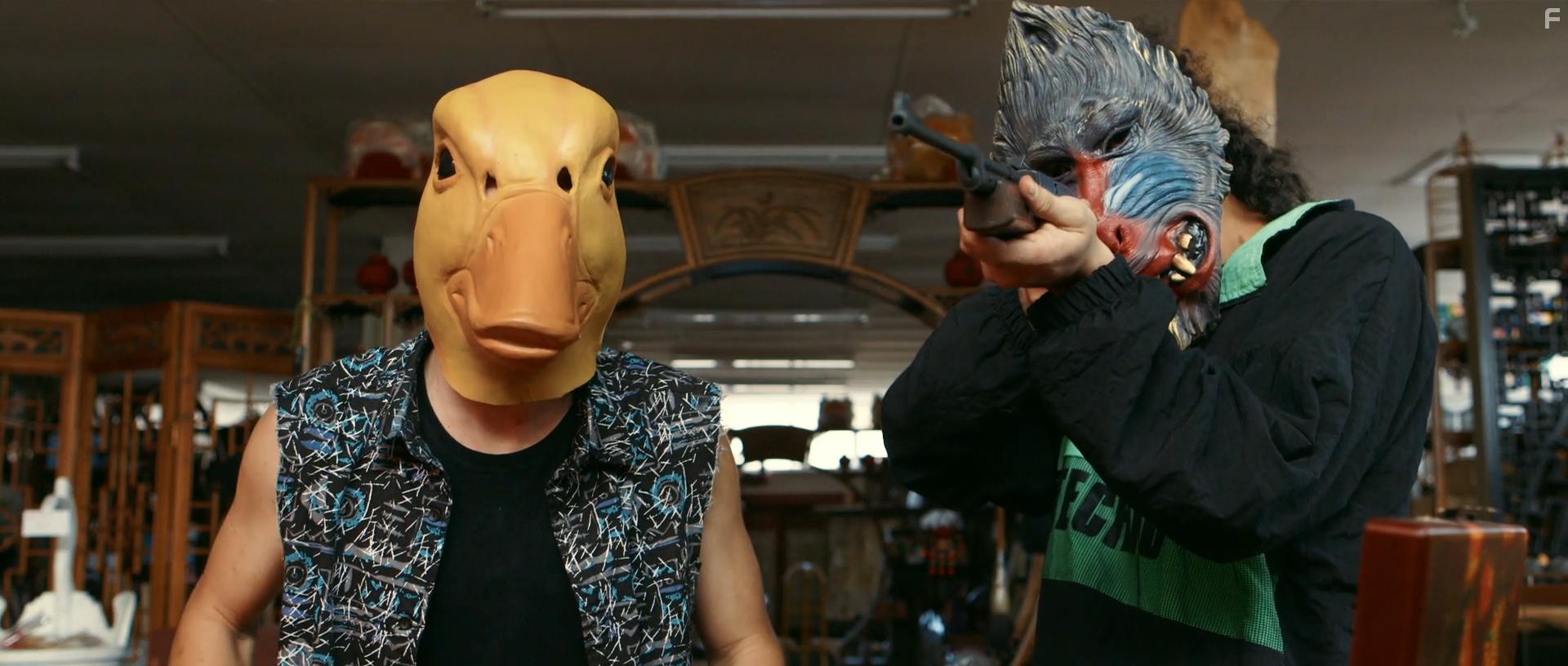 Anton Tennet and Arlo Gibson in Mega Time Squad (2018)