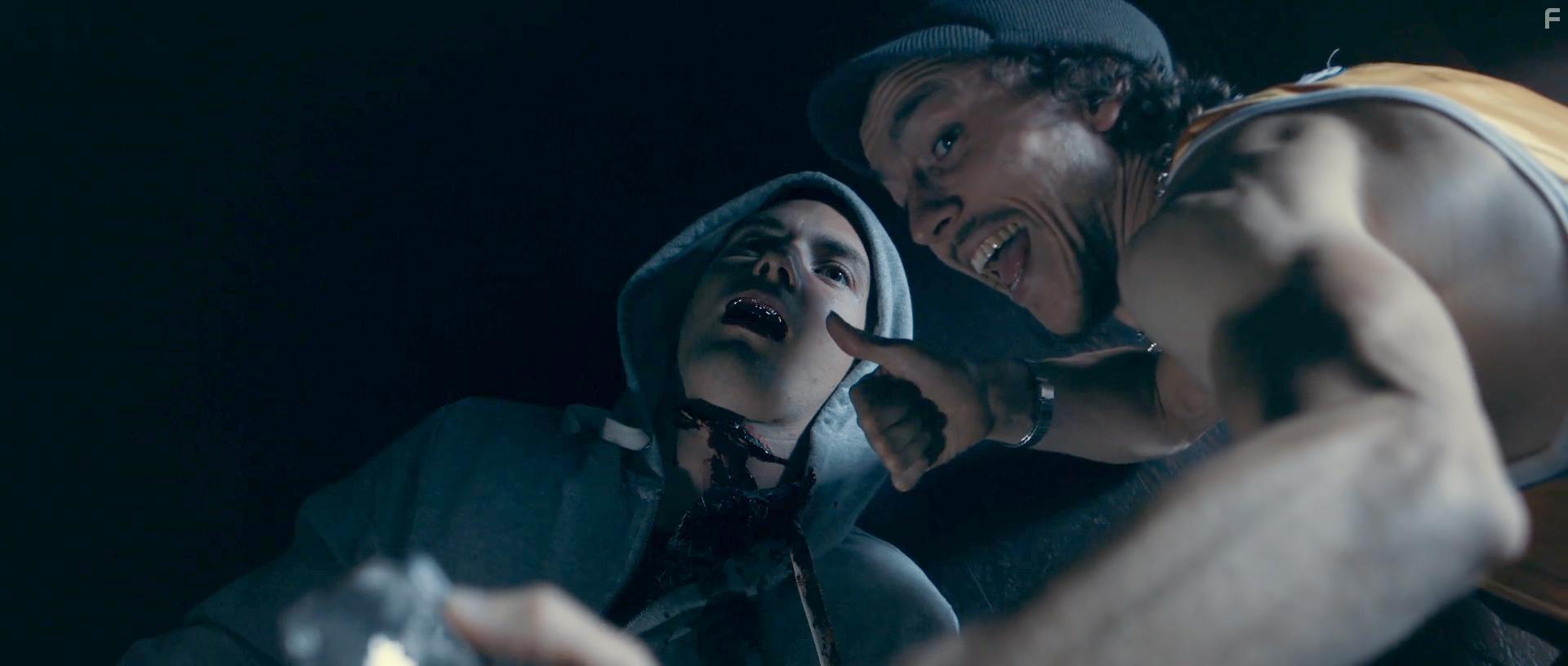 Anton Tennet and Milo Cawthorne in Mega Time Squad (2018)