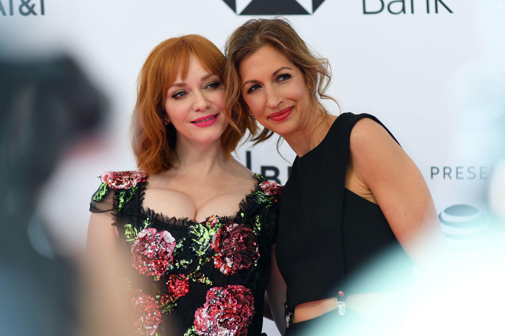 Christina Hendricks and Alysia Reiner at an event for Egg (2018)