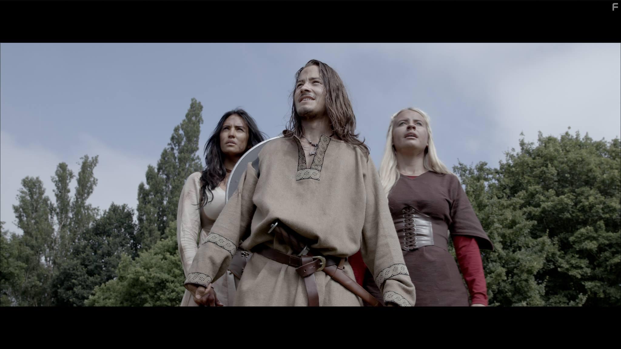 Darcie Lincoln, Victor Toth, and Georgia Wood in The Viking War (2019)