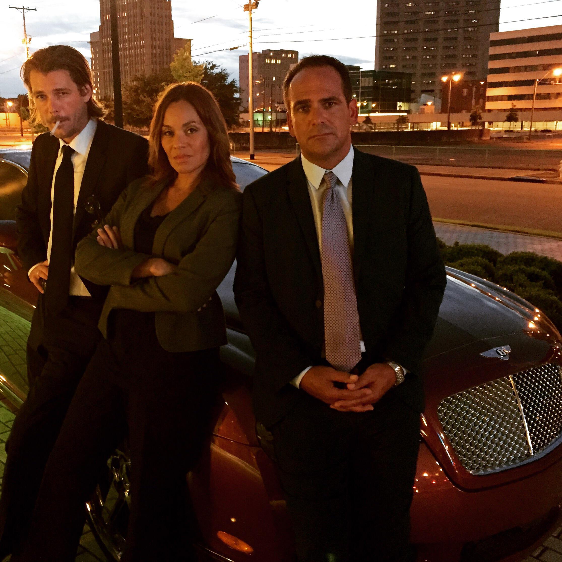 On the set of "Atone" as Laura Bishop